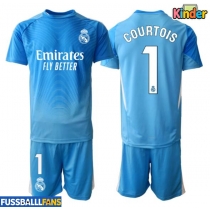 Real Madrid Thibaut Courtois #1 Torwart Heimtrikotsatz Kinder 2025-26 Kurzarm (+ Kurze Hosen)